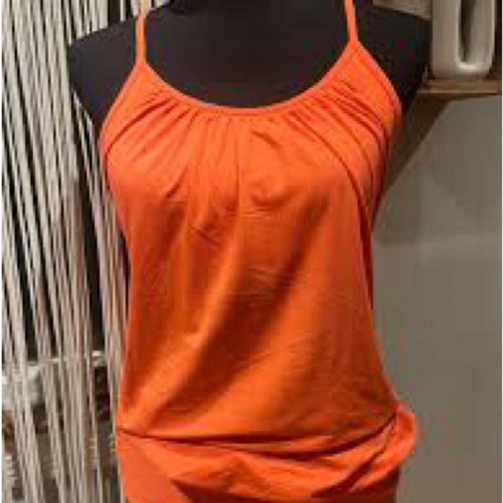Lululemon No Limits Tank Top Women's Orange Athletic Wear Yoga Size s